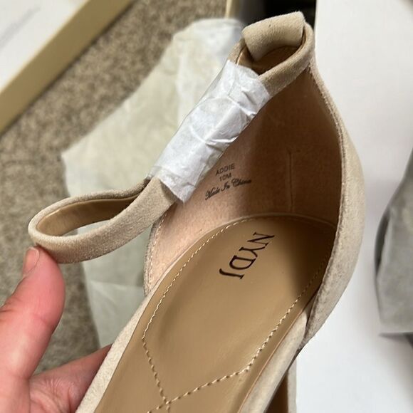 NYDJ • Addie 02 sand suede strappy sandals - Picture 10 of 13